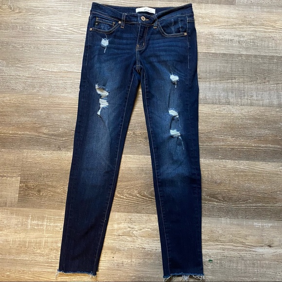 KanCan distressed skinny jeans size 3 - Picture 2 of 8